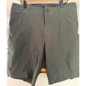 Kuhl Mens Size 34 Gray Outdoor Cargo Shorts Hiking Adventure Utility‎
